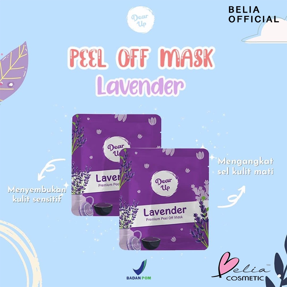 ❤ BELIA ❤ DEAR UP Peel Off Mask 10g 25g Zip Lock | Masker Wajah | Peel Off Mask Ziplock 10 g 25 g (✔ BPOM)