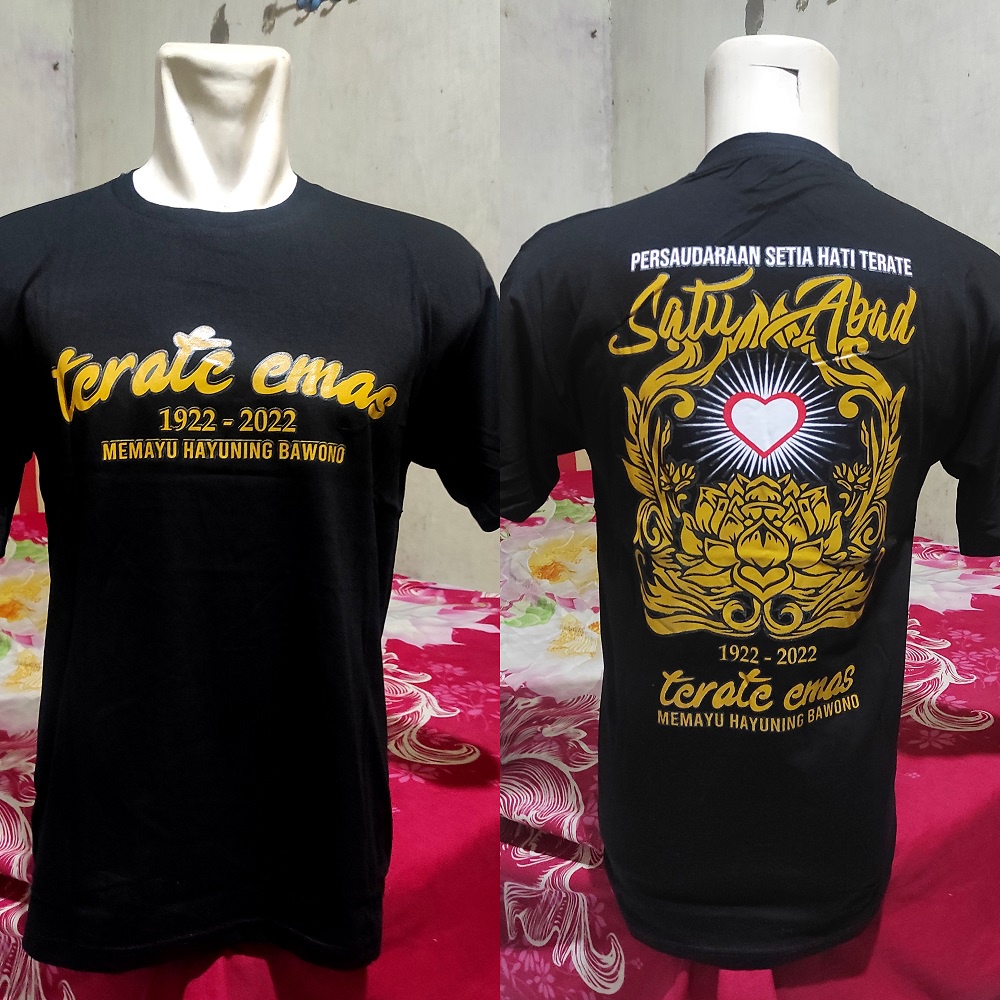 Kaos PSHT 1 Satu Abad Terate Emas Terbaru