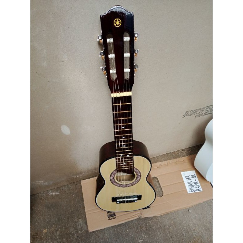 Gitar lele senar 6nilon./Guitar LELE GL-1 yammha/alatmusik murah bonus paking kayu