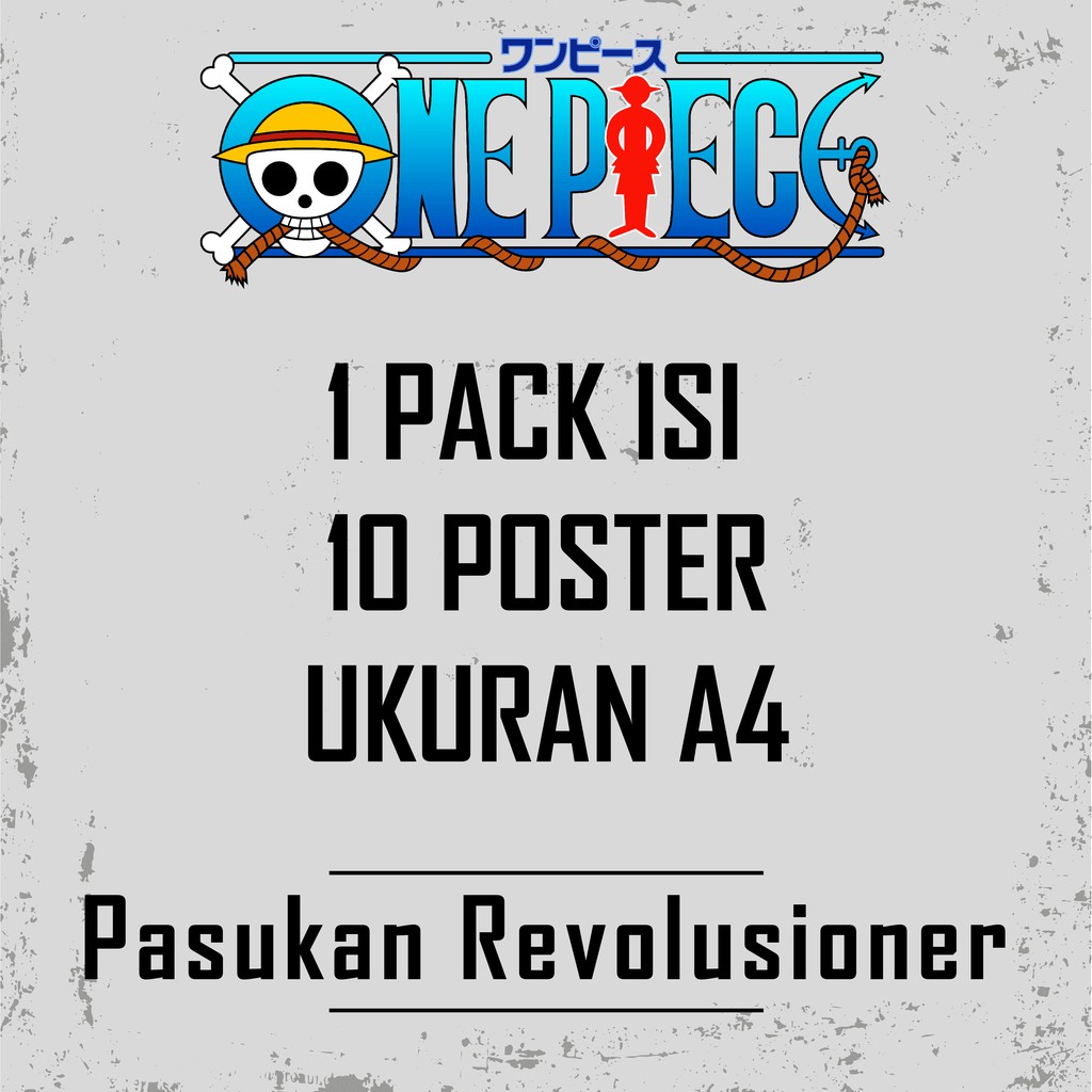 Poster Bounty One Piece Pasukan Revolusi