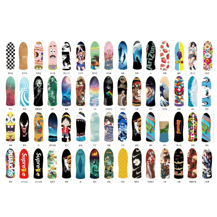 Dek Skateboard 8 Lapis Ukuran 83x26cm