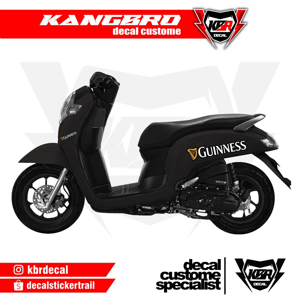 Stiker Scoopy Striping Scoopy Guinness