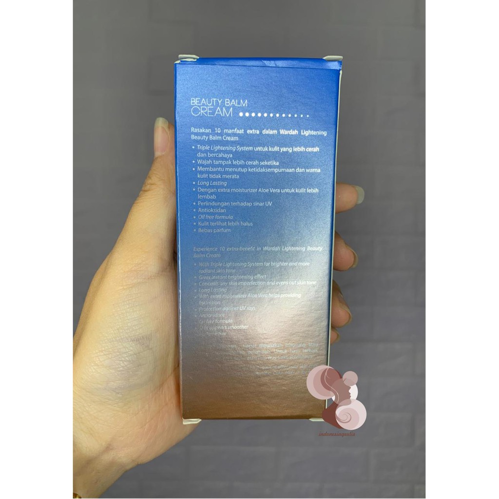 Wardah BB Lightening Beauty Balm Cream 15ml & 30ml / Pelembab Wajah Wardah / BB Cream Wardah