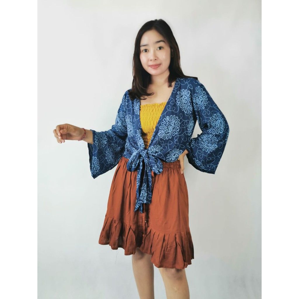 New Produk Baju Cardigan Tali Ikat baju atasan ikat oleh oleh bali