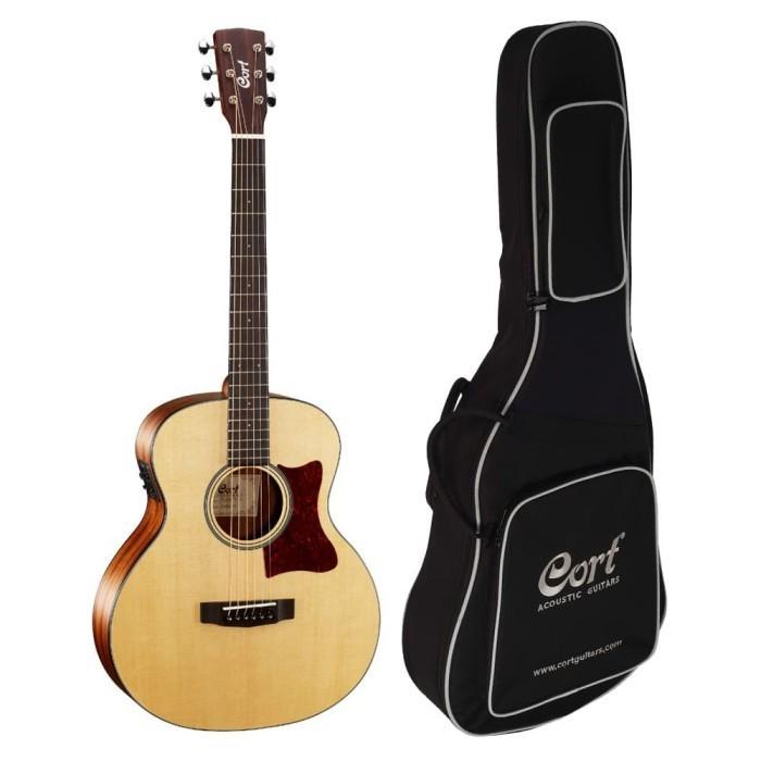 Music Cort Acoustic Electric Guitar Little Cj-Op (Instan Kurir)