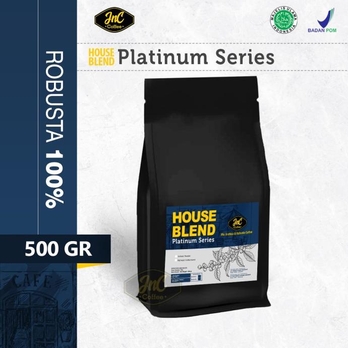 

[COD] JnC House Blend Platinum 100% Biji Kopi Robusta 500 Gr [COD]