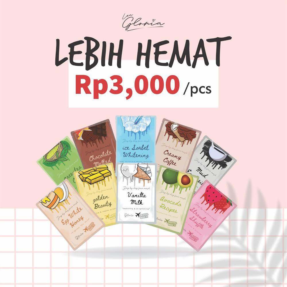 BPOM Pusat Grosir - OPEN RESELLER - Masker Wajah Bubuk Wash Off by Lea Gloria 10 gr Travel Size