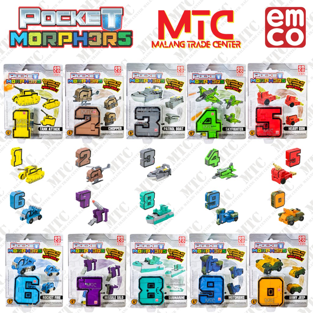 EMCO Pocket Morphers Bisa Dirakit Menjadi Mega Botz