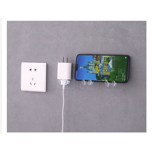 HL0102 Gantungan Colokan Kepala Kabel Transparan Cantolan Pelindung Tempel Dinding Import