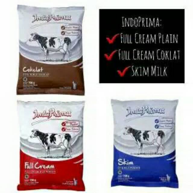 

INDOPRIMA 700gr FULL CREAM / SKIM / COKLAT MILK POWDER