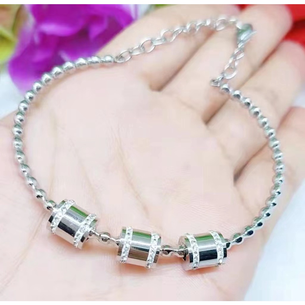 Gelang Titanium Permata Perhiasan Fashion F96