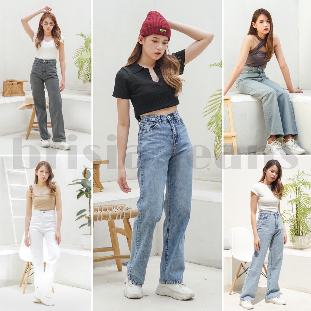 BRISIA JEANS - WENDY Boyfriend Cullote Jeans (Highwaist) - Limited Edition Size 27-33