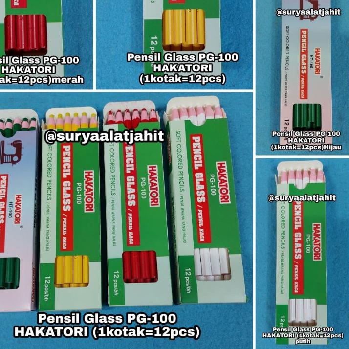 

⸨MeY♛⸩ ⭐️ Pensil Glass PG-100 HAKATORI (1kotak=12pcs) =rp.22.500/1lusin //New.arrival