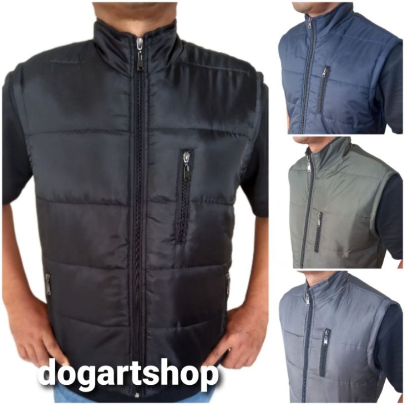 Rompi Motor Pria Parasut Kembung Anti Angin Murah / Jaket Rompi Pria keren Rompi Vest Motor Anti Angin Bahan Parasut