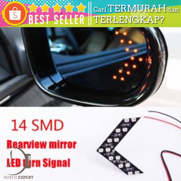 Lampu LED 14 SMD Sein Kaca Samping Mobil 2 PCS - LJY1989 - Yellow