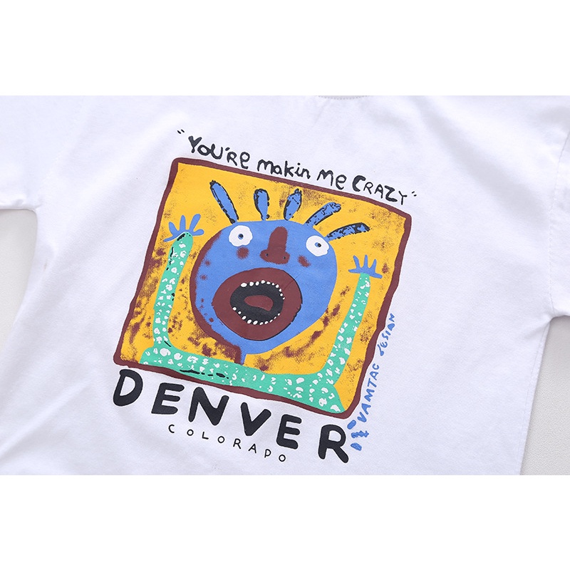 Setelan Anak Laki Laki DENVER Baju Kaos dan Celana Summer Set 2in1 anak Import