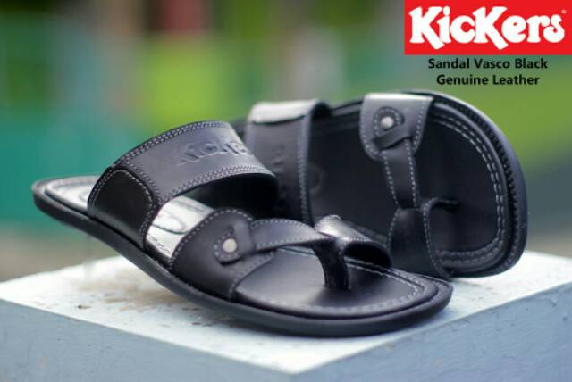 SANDAL KICKERS JEPIT KULIT ASLI 100%