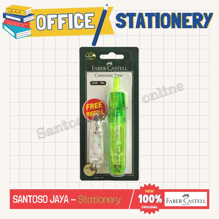 

Correction Tape FABER CASTELL QJR-506 - Tip-Ex - Tip X Kertas QJR506