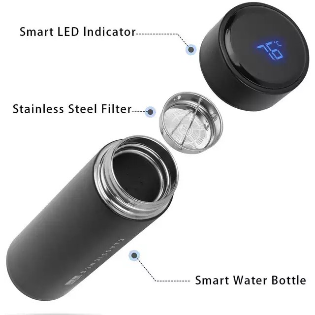 Tumbler Custom Nama Botol Minum LED Indicator