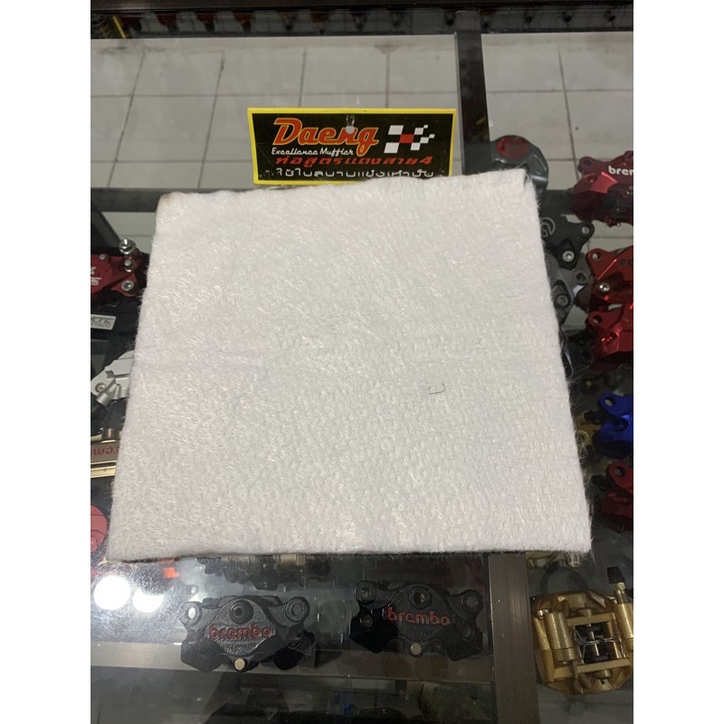 Knalpot Racing Glasswool putih Glasswool Racing Glasswool Tahan Bakar Busa Asbes Knalpot Motor Bobok