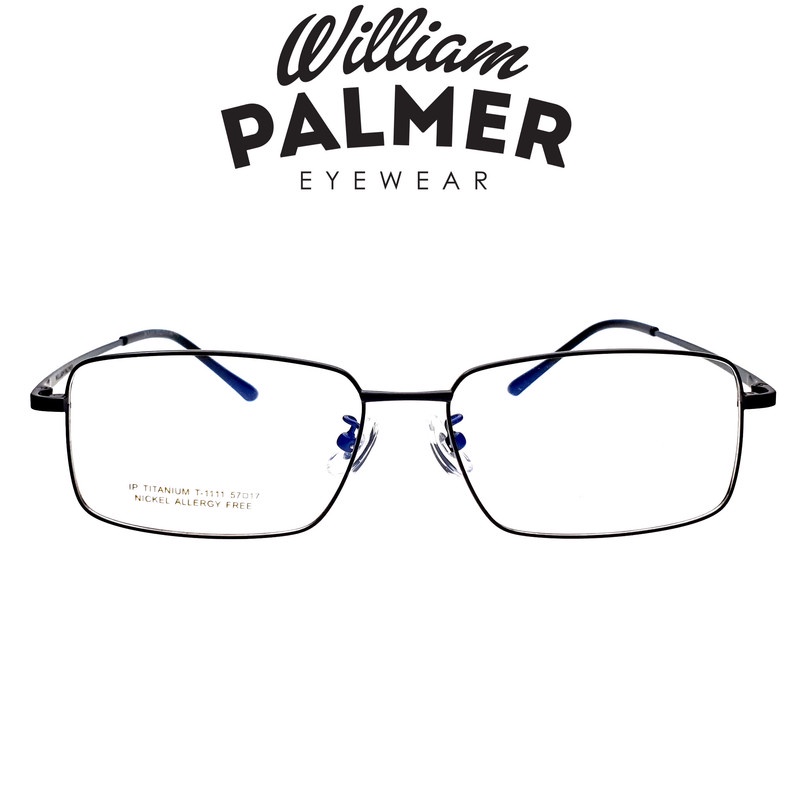 William Palmer Kacamata Pria Wanita Titanium 1111  Black