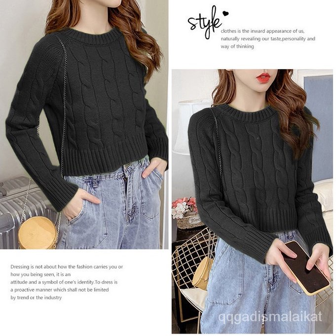 sweater putih /sweater rajut wanita /sweater korean style/baju switer wanita