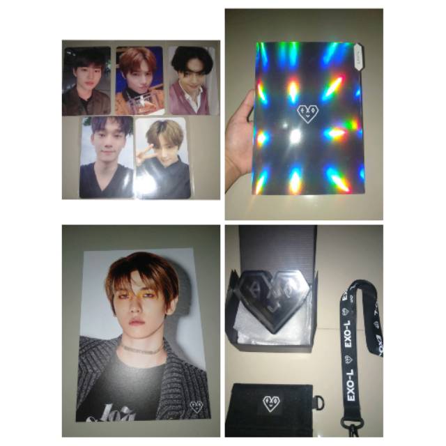 welkit exo lanyard exo wallet exo baekhyun suho photocard