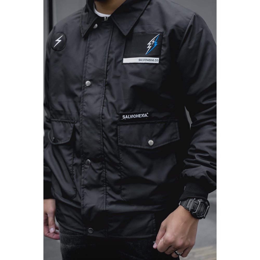 Jaket Parasut Pria Flight Bomber Waterproof Casual Original Distro Bandung