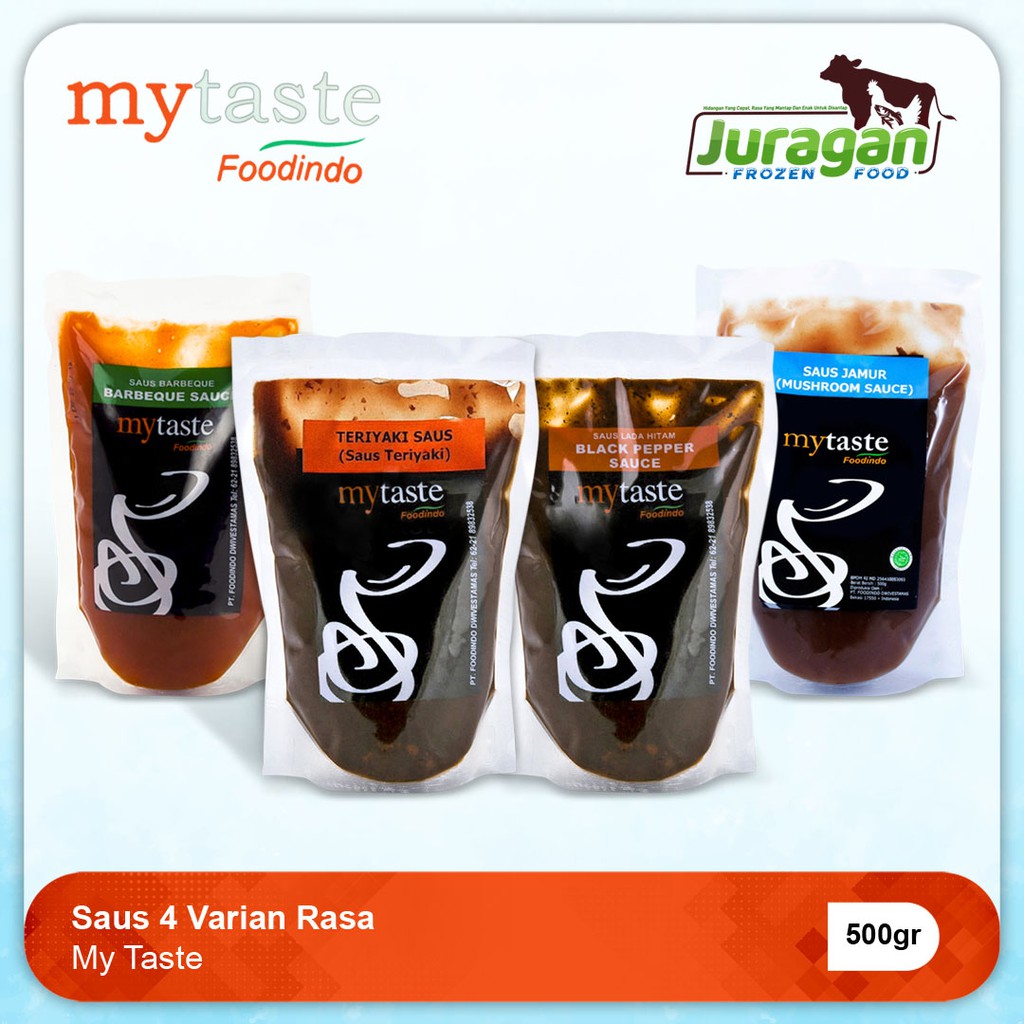 

My Taste Saus All Varian - Sauce Barbeque, Mushroom, Black Pepper, Teriyaki 500gr