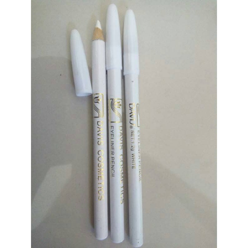 Eyeliner Davis Putih / Pensil Alis Davis / Pensil Davis Coklat / Pensil Alis Warna Hitam