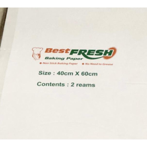 Baking Paper Best Fresh 40x60cm 1rim isi 500lembar - Gosend/Grab Only