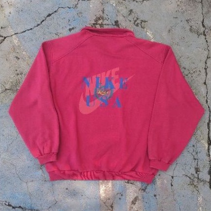 Crewneck Halfzip Nike Big Swoosh Just Do It Vintage Second