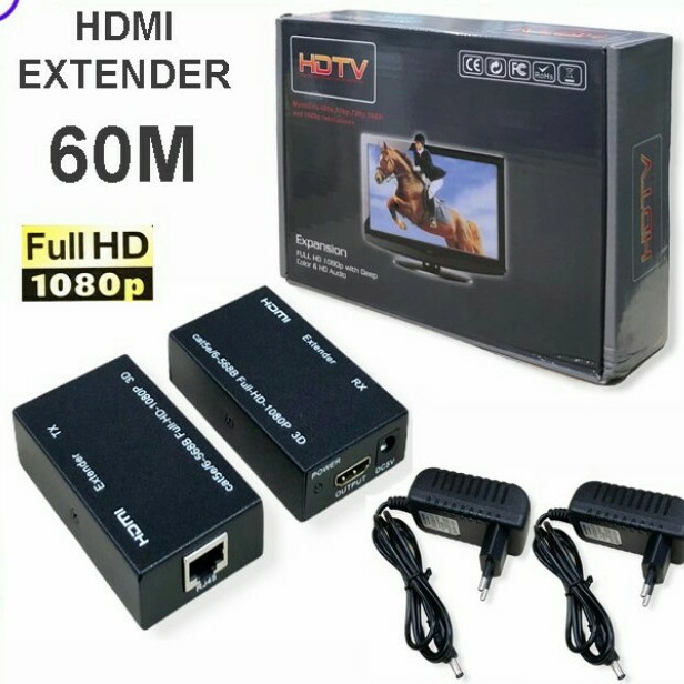 HDMI Extender Max 60M over Kabel Lan RJ45