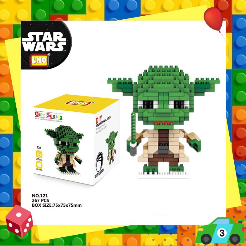 Star Wars Nanoblock Mini Block Rakitan Blok Bangunan Mainan Edukasi