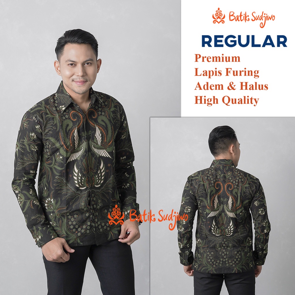 Atasan Kemeja Batik Pria Slimfit 1033