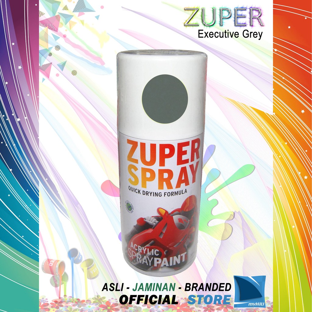 Cat Semprot Warna Abu Abu Eksklusif 300cc / Executive Grey Spray Paint ZUPER