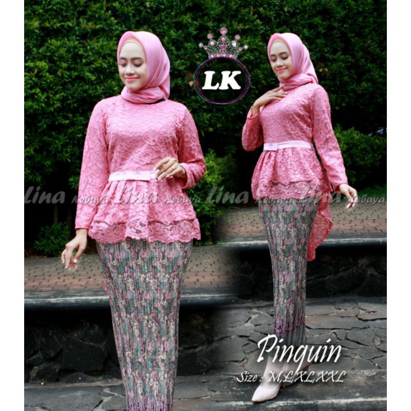 KEBAYA BROKAT AURORA / KEBAYA SILVER / HITAM / PUTIH / KEBAYA MODERN / KEBAYA WISUDA / BAJU WANITA