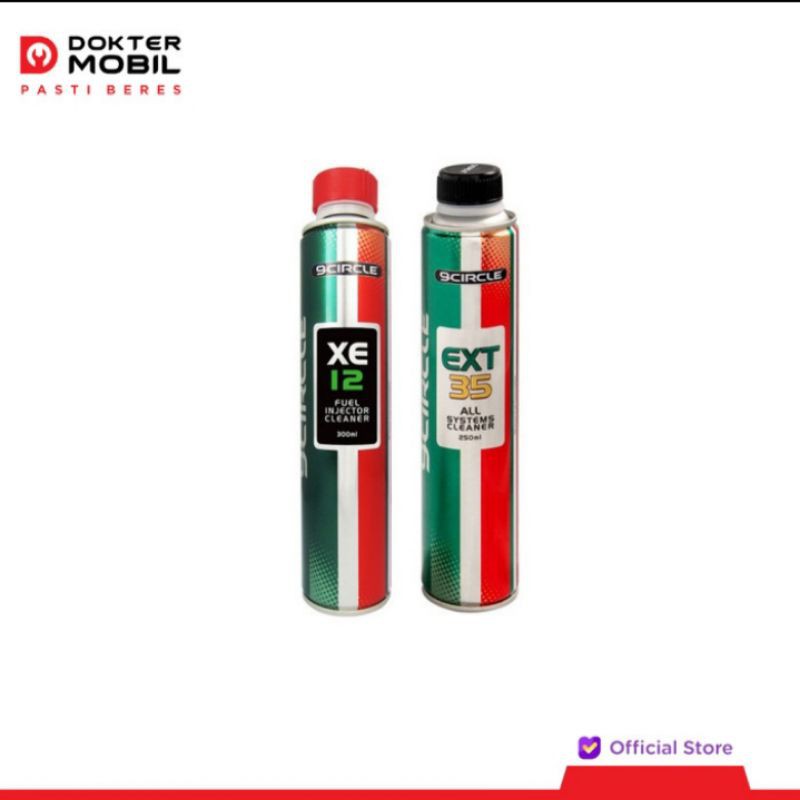 EXT-35 dan XE-12 Pembersih All Sistem Injektor 9 Circle Mobil Bensin