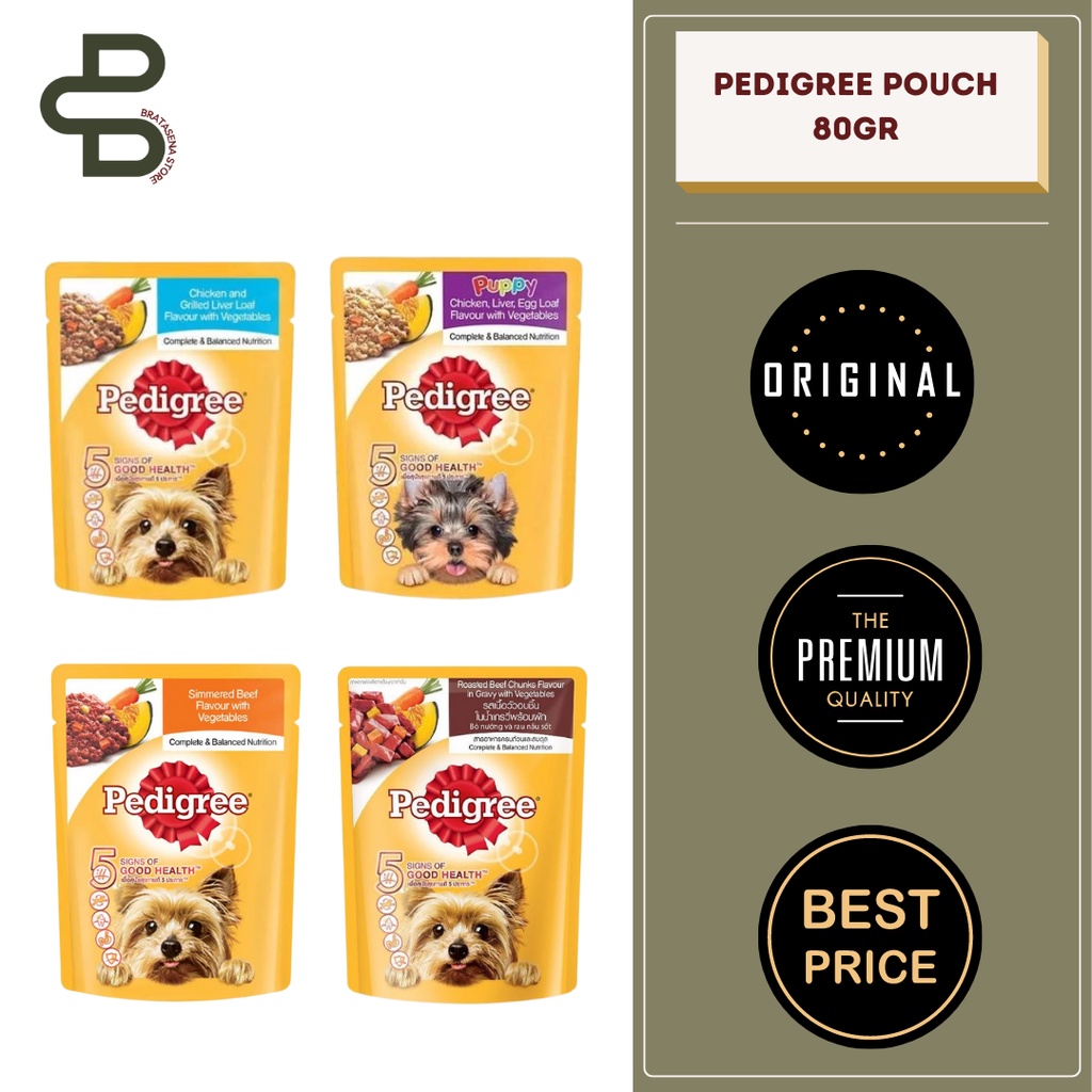 PEDIGREE POUCH 80GR // MAKANAN BASAH ANJING