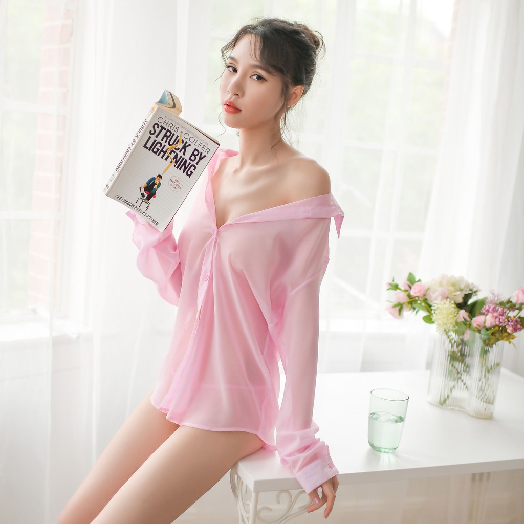 lingerie wanita gstring lingerie transparan kimono set baju tidur size M-XL a282