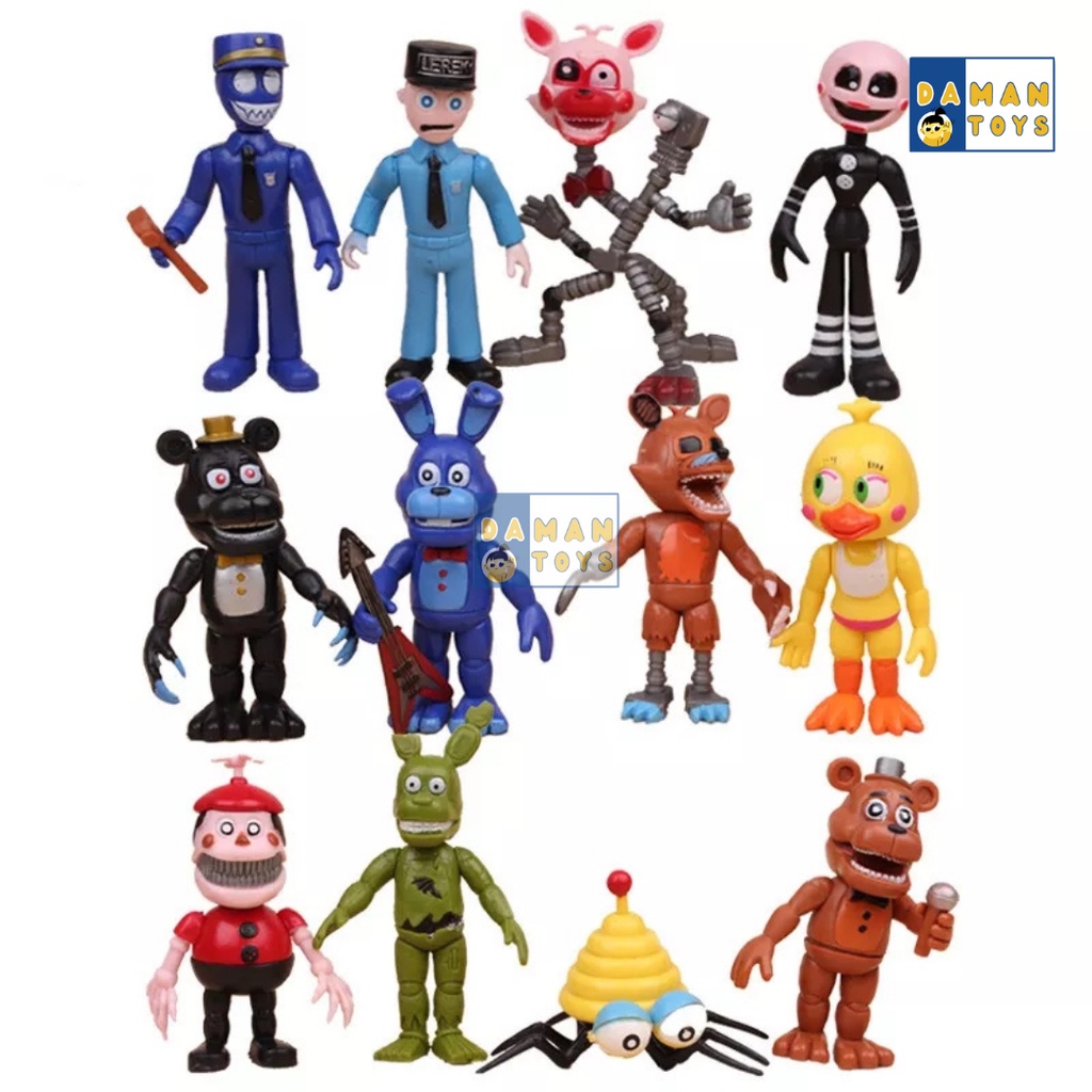 Five Night At Freddy Action Figure FNAF Set 12 PCS