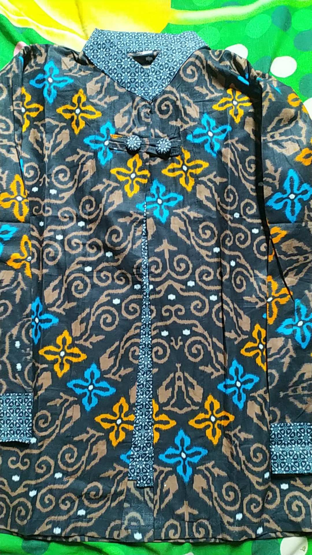 Batik Wanita Asj Sa Hrb026 Kenongo Kemeja Tosca Pendek