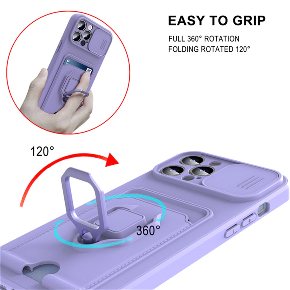 Case Bahan Silikon TPU Dengan Ring Magnetik Tahan Banting Untuk iPhone 13 Pro max 12 Pro 11 Pro max xs max xr x xs 6 7 8 plus