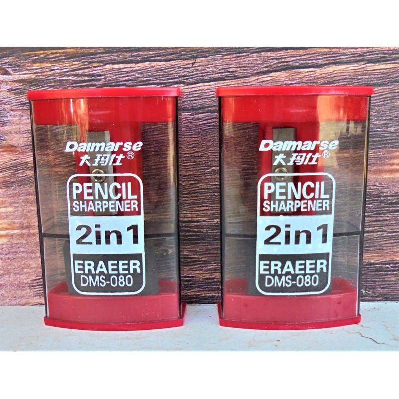 

Peraut+Penghapus Dairmase 2in1| Serutan Pensil | Serutan Pensil