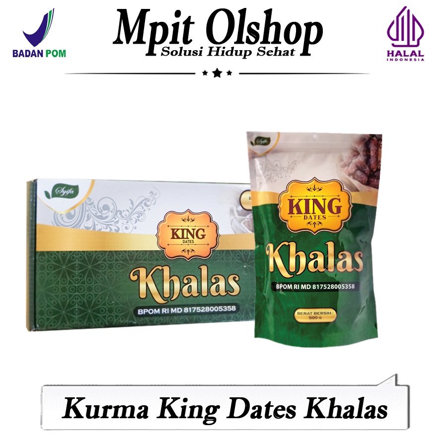 

KURMA KHALAS KING DATES 500GR KEMASAN KOTAK DAN KEMASAN POUCH | KURMA KEMASAN