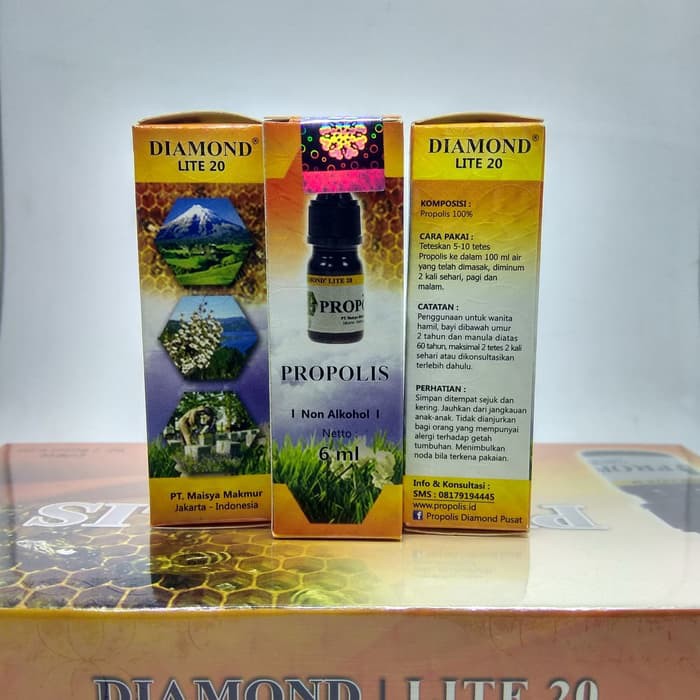 Propolis Diamond Lite 20 eceran perbotol new zeland