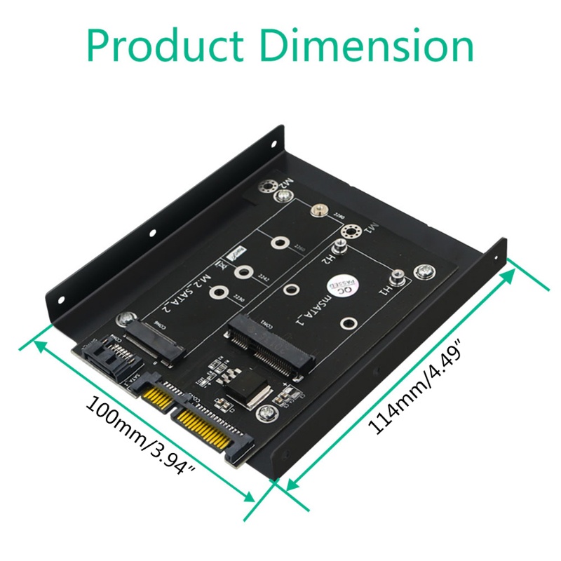 Btsg 114x100mm SATA3 Adapter Board All in One Untuk M.2 &amp; mSATA SSD Ke Adaptor Mudah Terhubung Tidak Memerlukan Driver Software