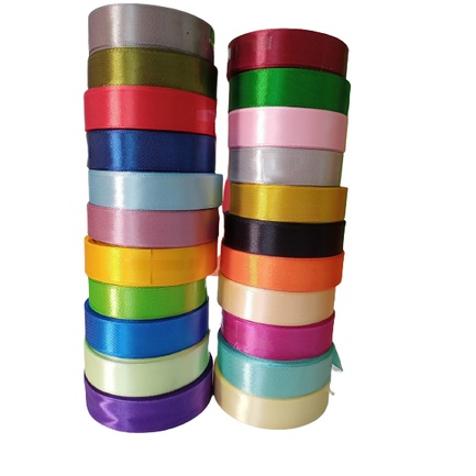 

Pita Satin Warna Ukuran 3/4 inch / 2cm Per Roll