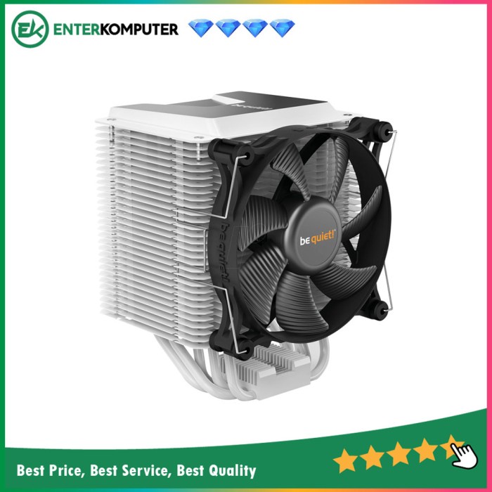 be quiet! Shadow Rock 3 White - 1x Shadow Wings 2 120mm PWM high-speed - IMPRESSIVE COOLING POWER