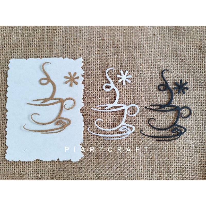 

Coffee time dies cut / cut dies DIY Scrapbook / vintage journal / album